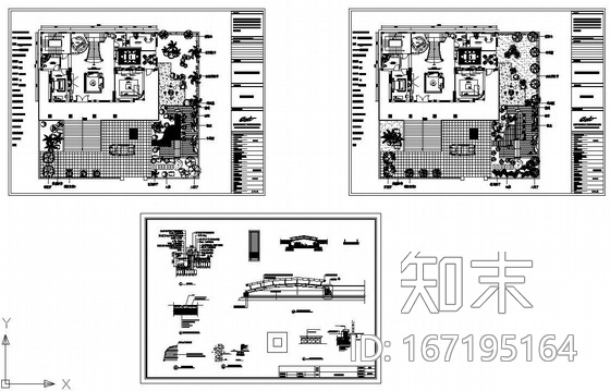 某别墅庭院景观设计图cad施工图下载【ID:167195164】