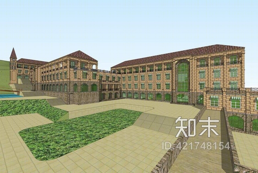 茅台红酒庄园SU模型下载【ID:421748154】