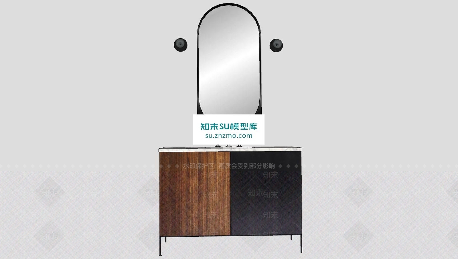 浴室柜SU模型下载【ID:162385273】