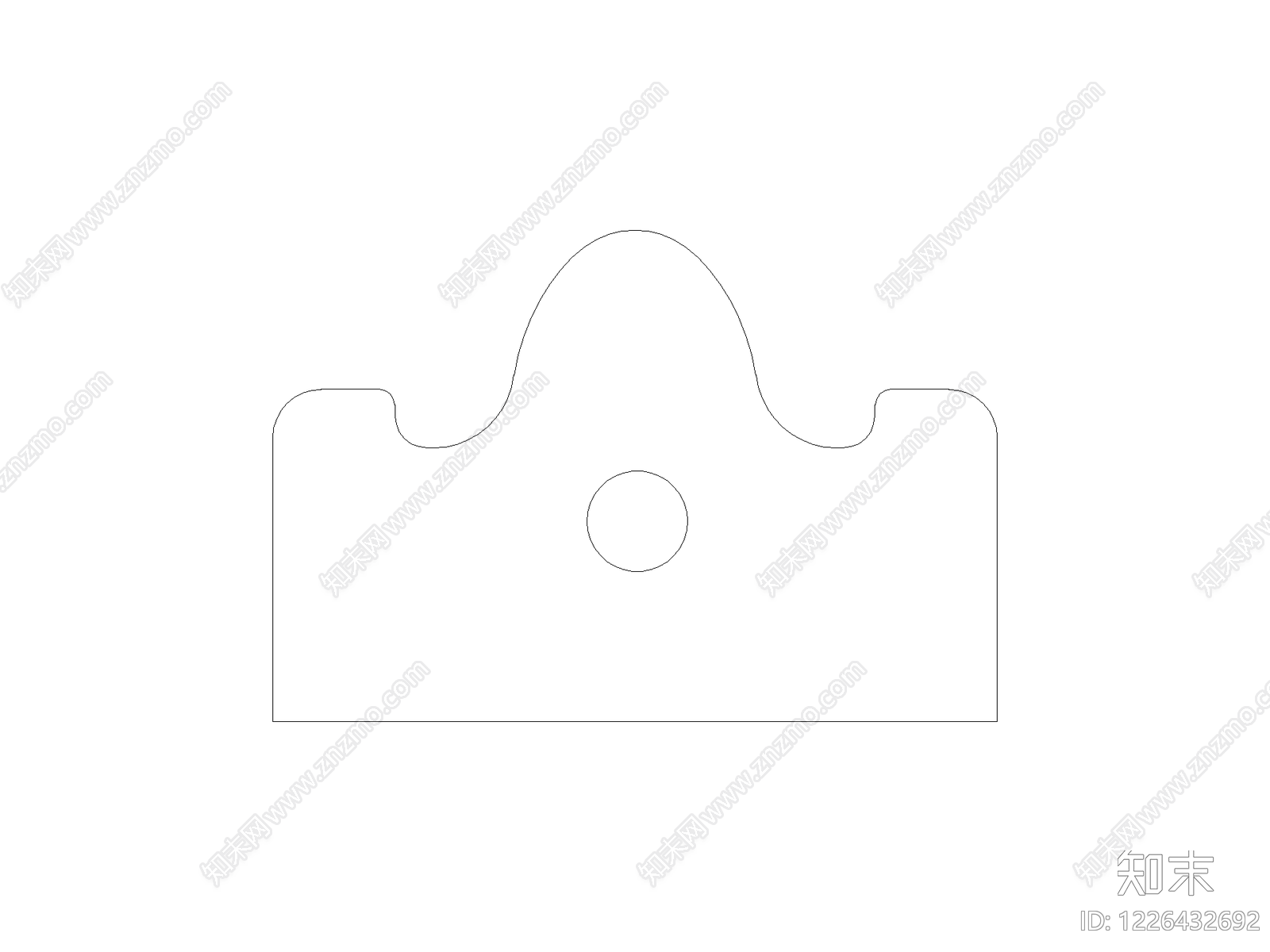 装饰线条cad施工图下载【ID:1226432692】
