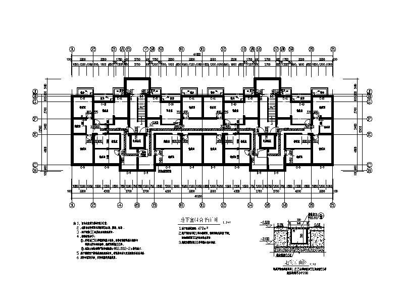 [宁夏]大型医院配套生活区住宅楼施工图（含全专业图纸）施工图下载【ID:149782182】