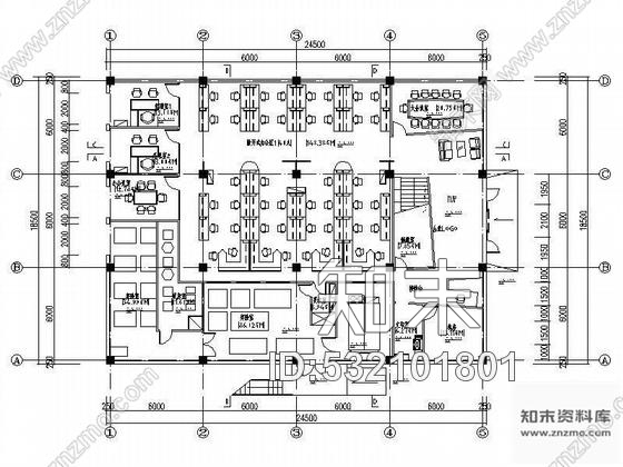 施工图上海办公空间装修图cad施工图下载【ID:532101801】