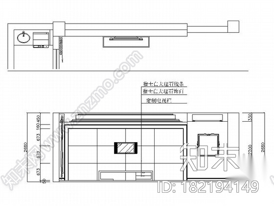 [绍兴]整洁时尚现代四居室设计CAD装修图（含效果）cad施工图下载【ID:182194149】