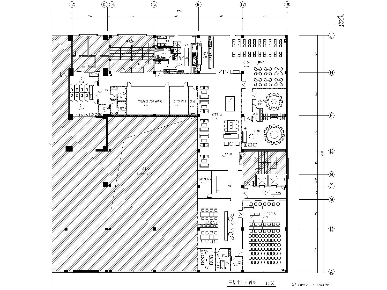 [毕节市]邮储银行营运用房装修改造图纸施工图下载【ID:160702473】