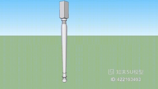 喜来登餐桌腿29”第303KD部分SU模型下载【ID:422103403】