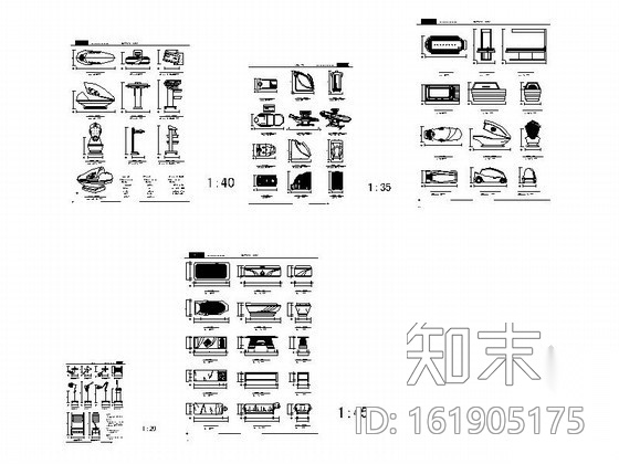 桑拿洗浴养生水疗美疗设备CAD图块cad施工图下载【ID:161905175】