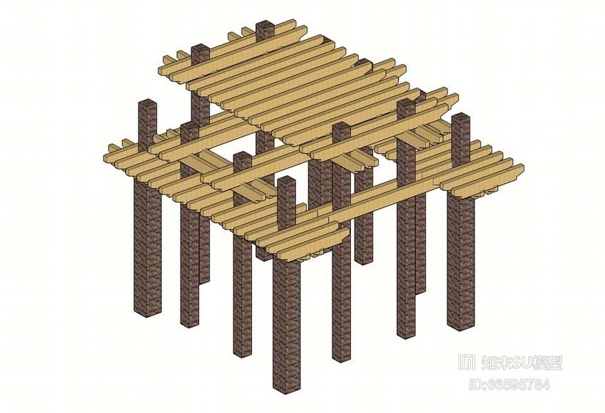 花架SU模型下载【ID:66595784】