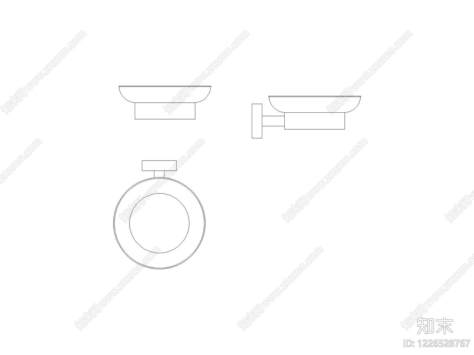 卫浴图块cad施工图下载【ID:1226528767】