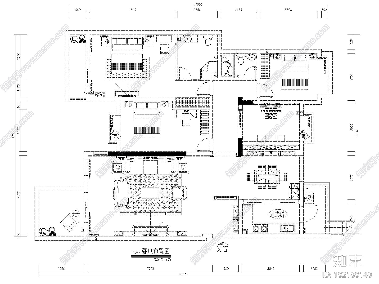 [广东]东莞南城金域中央雅居丨CAD施工图cad施工图下载【ID:182188140】