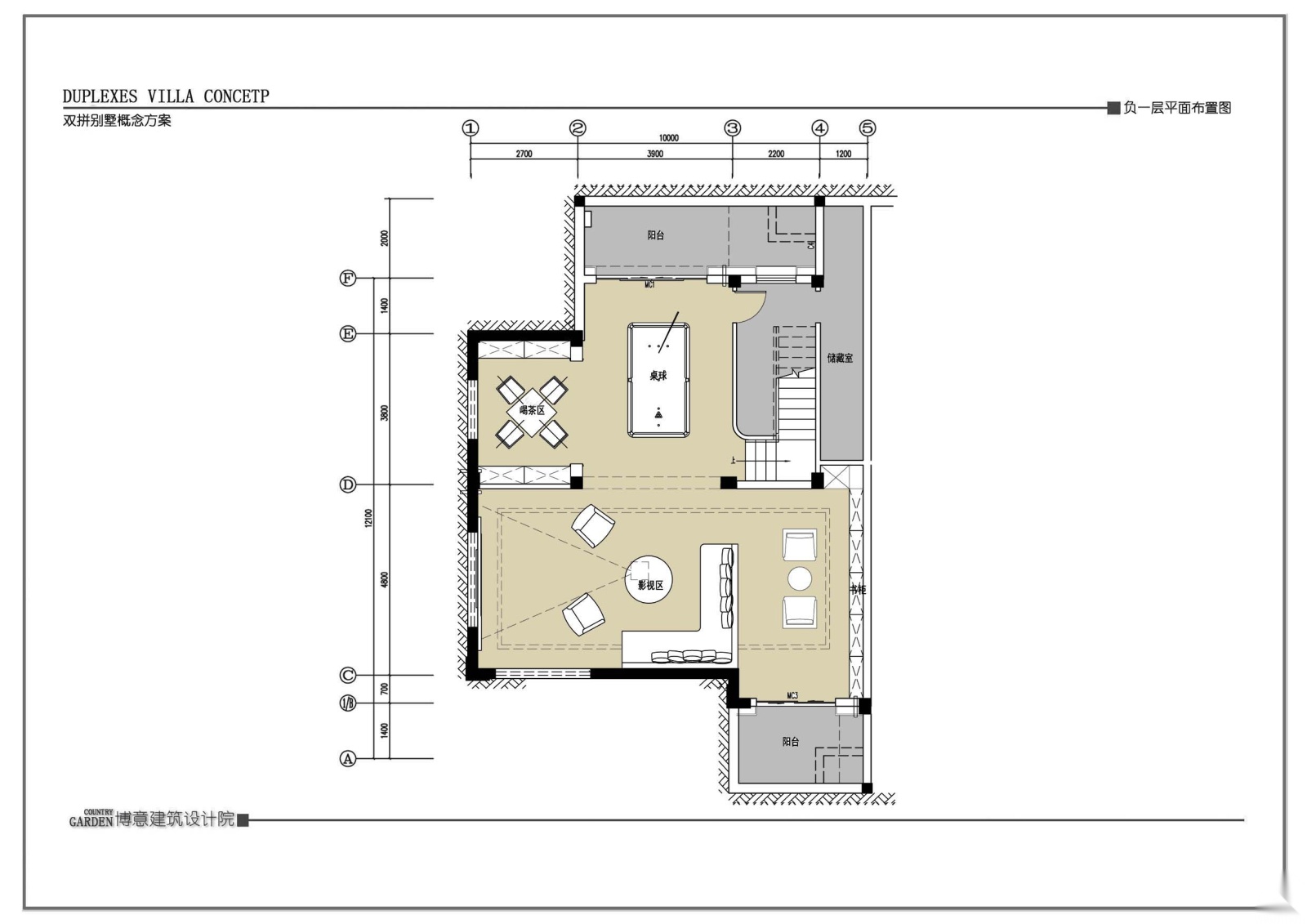 碧桂园址山简欧风格别墅样板房施工图+效果施工图下载【ID:160120133】