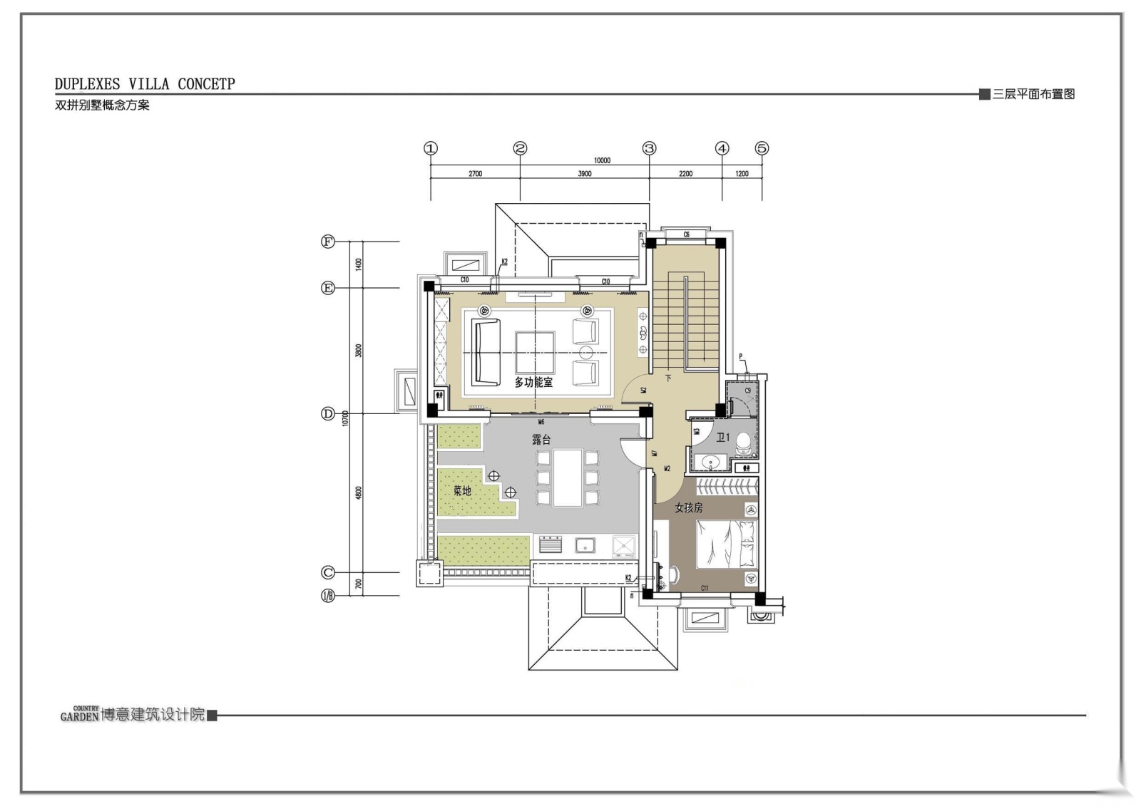 碧桂园址山简欧风格别墅样板房施工图+效果施工图下载【ID:160120133】