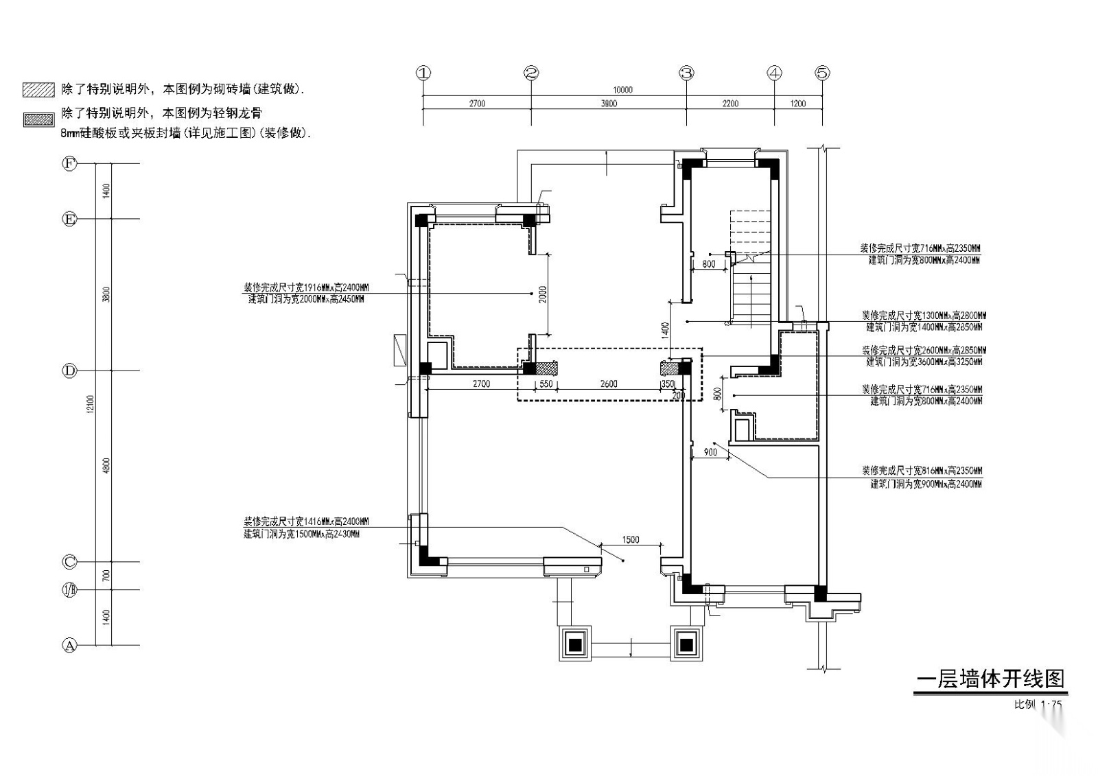 碧桂园址山简欧风格别墅样板房施工图+效果施工图下载【ID:160120133】