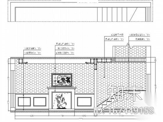 豪华复古新中式风格别墅室内装修施工图（含效果）cad施工图下载【ID:167449159】