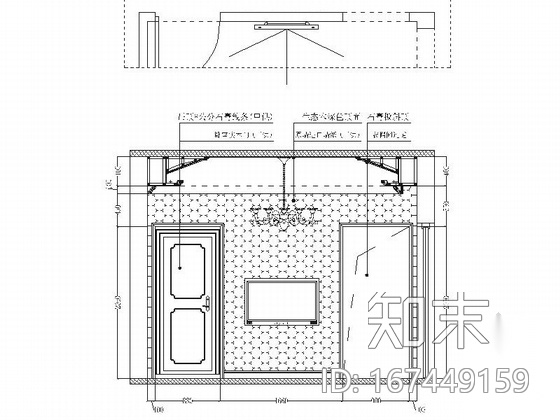 豪华复古新中式风格别墅室内装修施工图（含效果）cad施工图下载【ID:167449159】