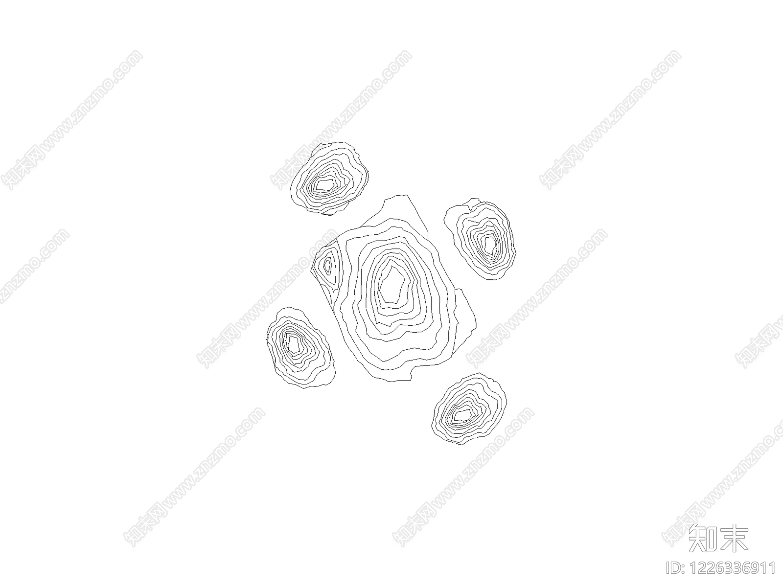 现代填充图案CAD图纸