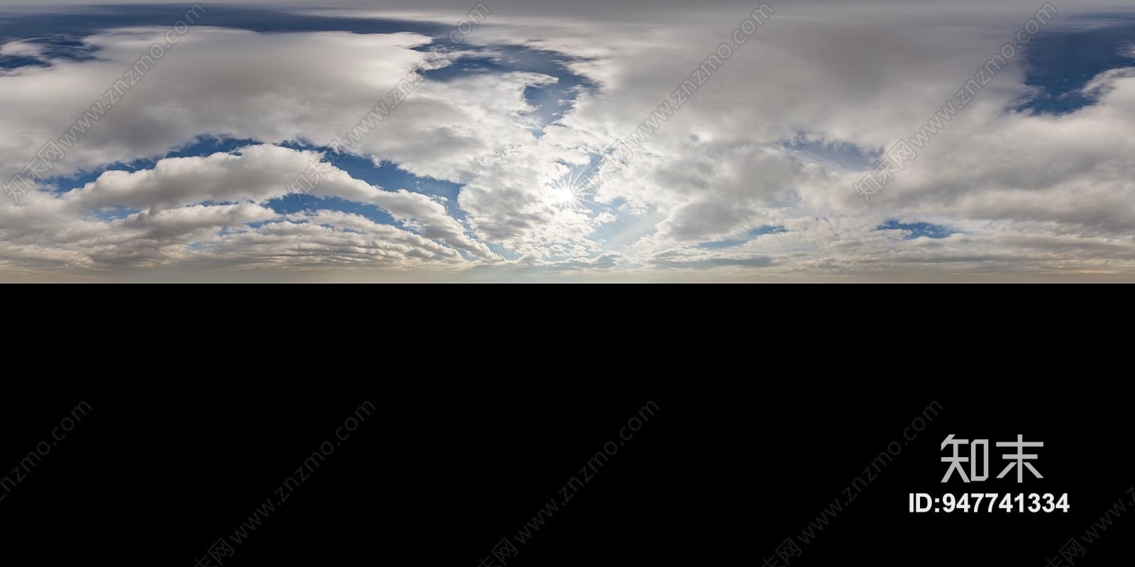 HDRI天空贴图带JPG参照贴图下载【ID:947741334】