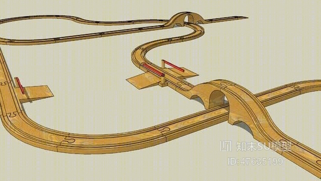 玩具火车SU模型下载【ID:47635199】