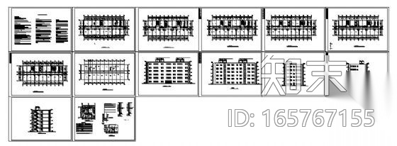 某六层办公楼建筑结构施工图及结构设计说明书[合肥工业...cad施工图下载【ID:165767155】