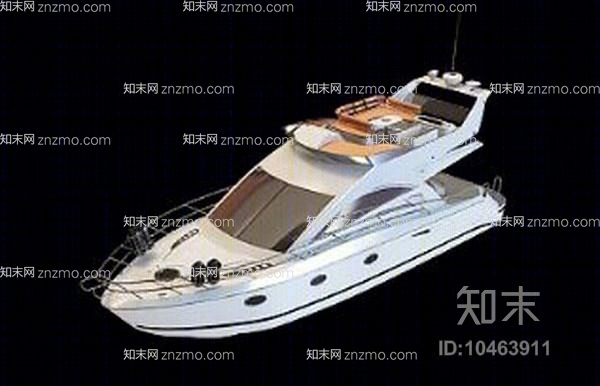 白色快艇3D模型下载【ID:10463911】