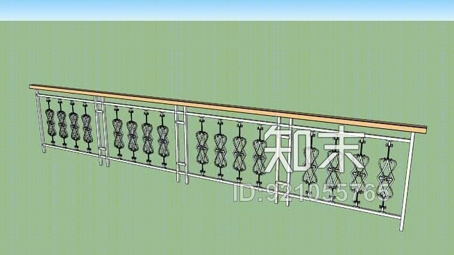 栏杆SU模型下载【ID:921055765】