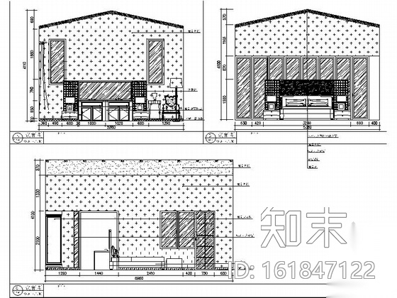 [北京]高档简约现代风格两层别墅室内设计装修施工图（含...cad施工图下载【ID:161847122】