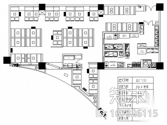 [东营]标准化特色餐饮品牌独特风情餐厅CAD装修施工图（...施工图下载【ID:167326115】