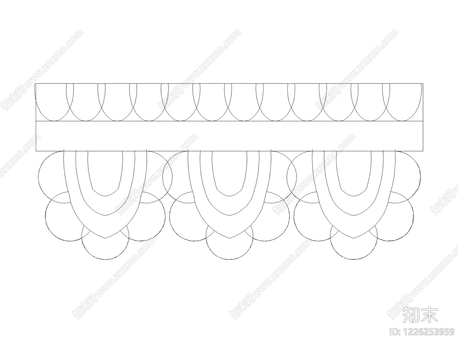 窗帘CAD图纸
