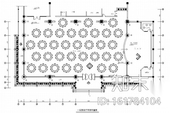 [湖北]新兴热门旅游城市迎宾苑酒店宴会厅装修图施工图下载【ID:161784104】
