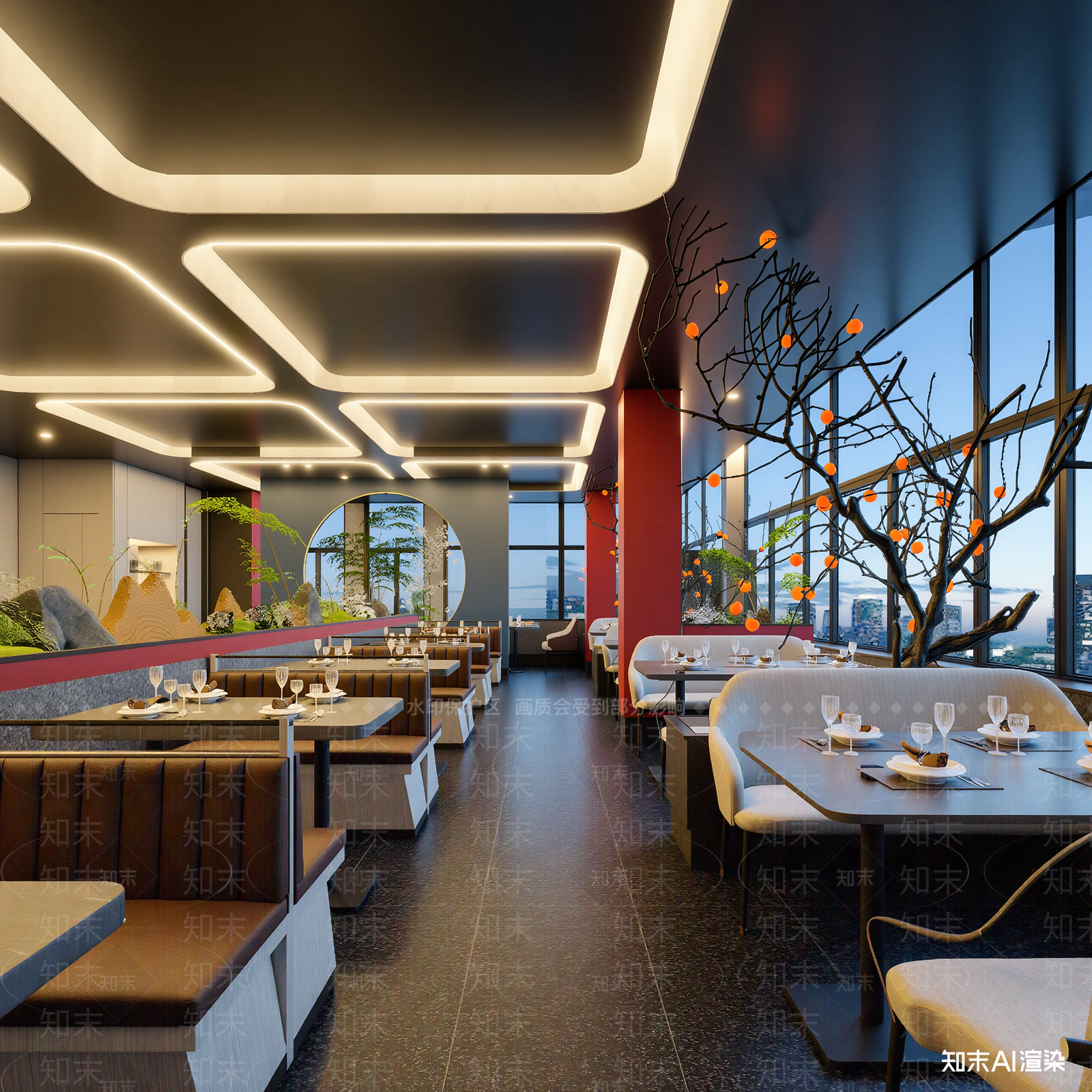 西餐厅3D模型下载【ID:1213941382】