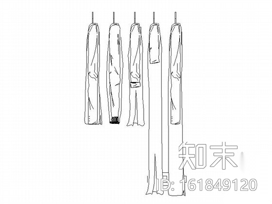 现代风格衣柜饰物CAD图块下载cad施工图下载【ID:161849120】