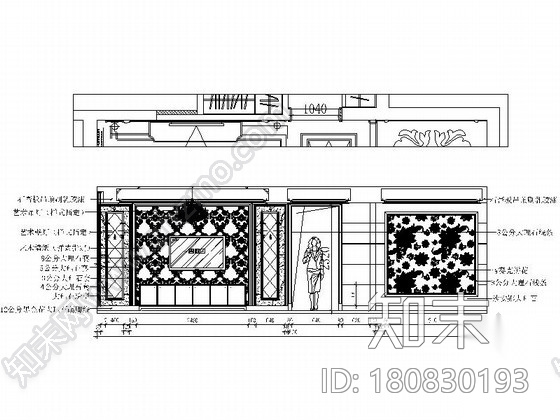 雅致欧式新古典风格五居室样板房装修图（含效果）cad施工图下载【ID:180830193】