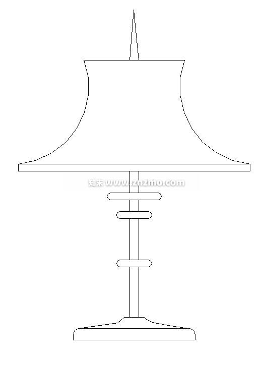 台灯cad施工图下载【ID:179991166】