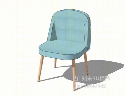 休闲椅子SU模型下载【ID:96647545】