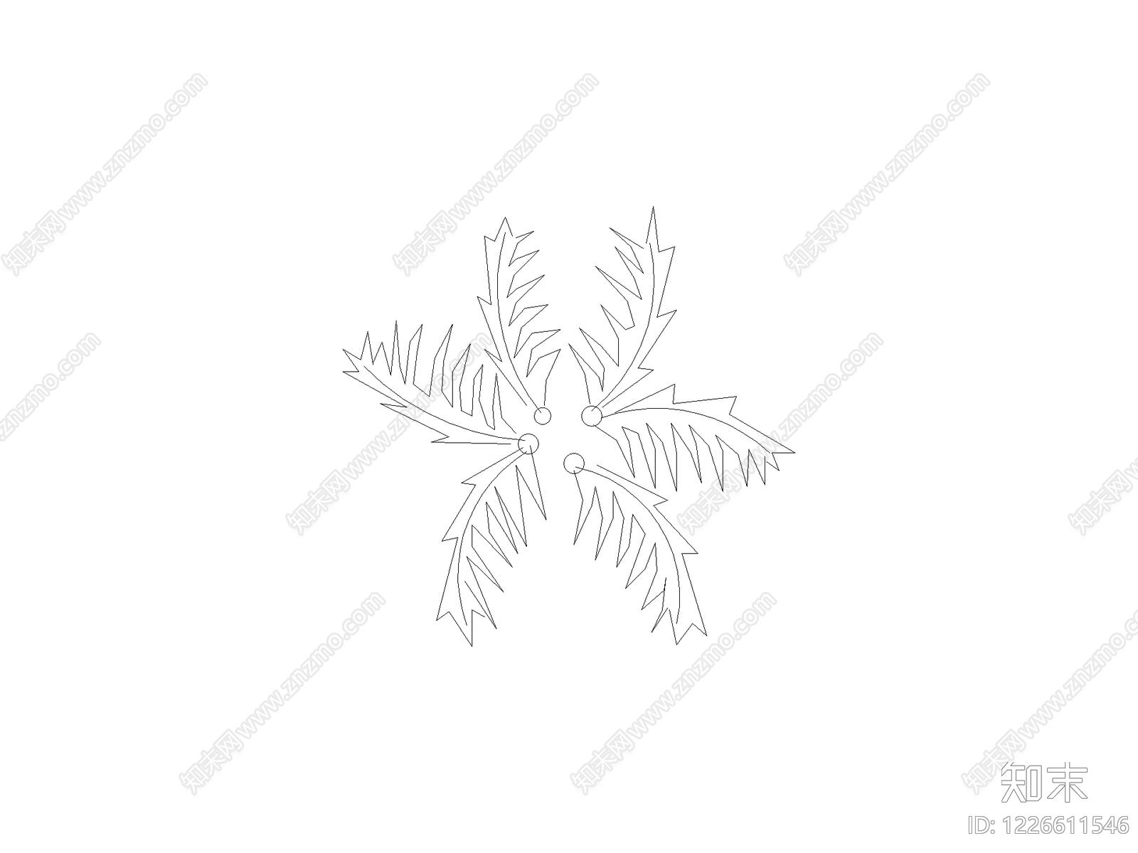 园林植物绿植园林植物模块cad施工图下载【ID:1226611546】