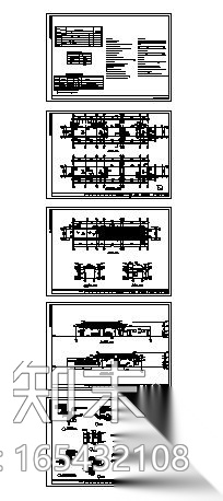 某中学门卫室建筑施工图cad施工图下载【ID:165432108】