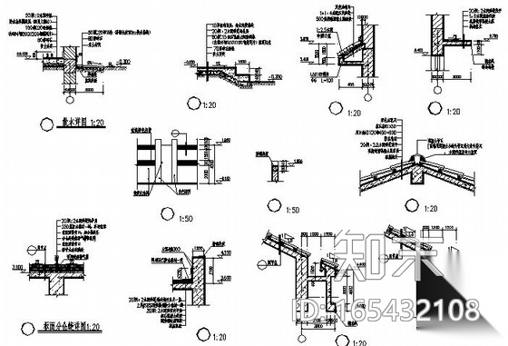 某中学门卫室建筑施工图cad施工图下载【ID:165432108】