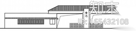 某中学门卫室建筑施工图cad施工图下载【ID:165432108】