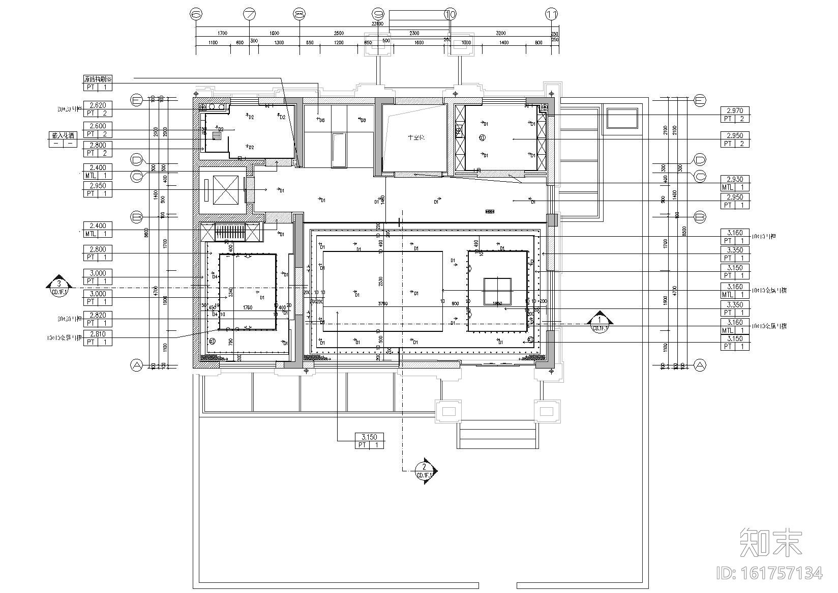 [合肥]琚宾_旭辉铂悦庐州府别墅样板间图纸cad施工图下载【ID:161757134】