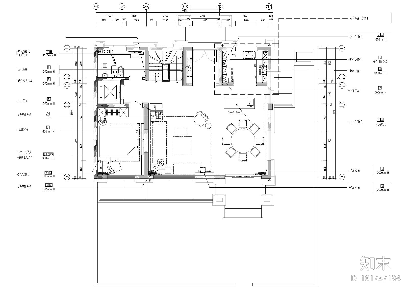 [合肥]琚宾_旭辉铂悦庐州府别墅样板间图纸cad施工图下载【ID:161757134】