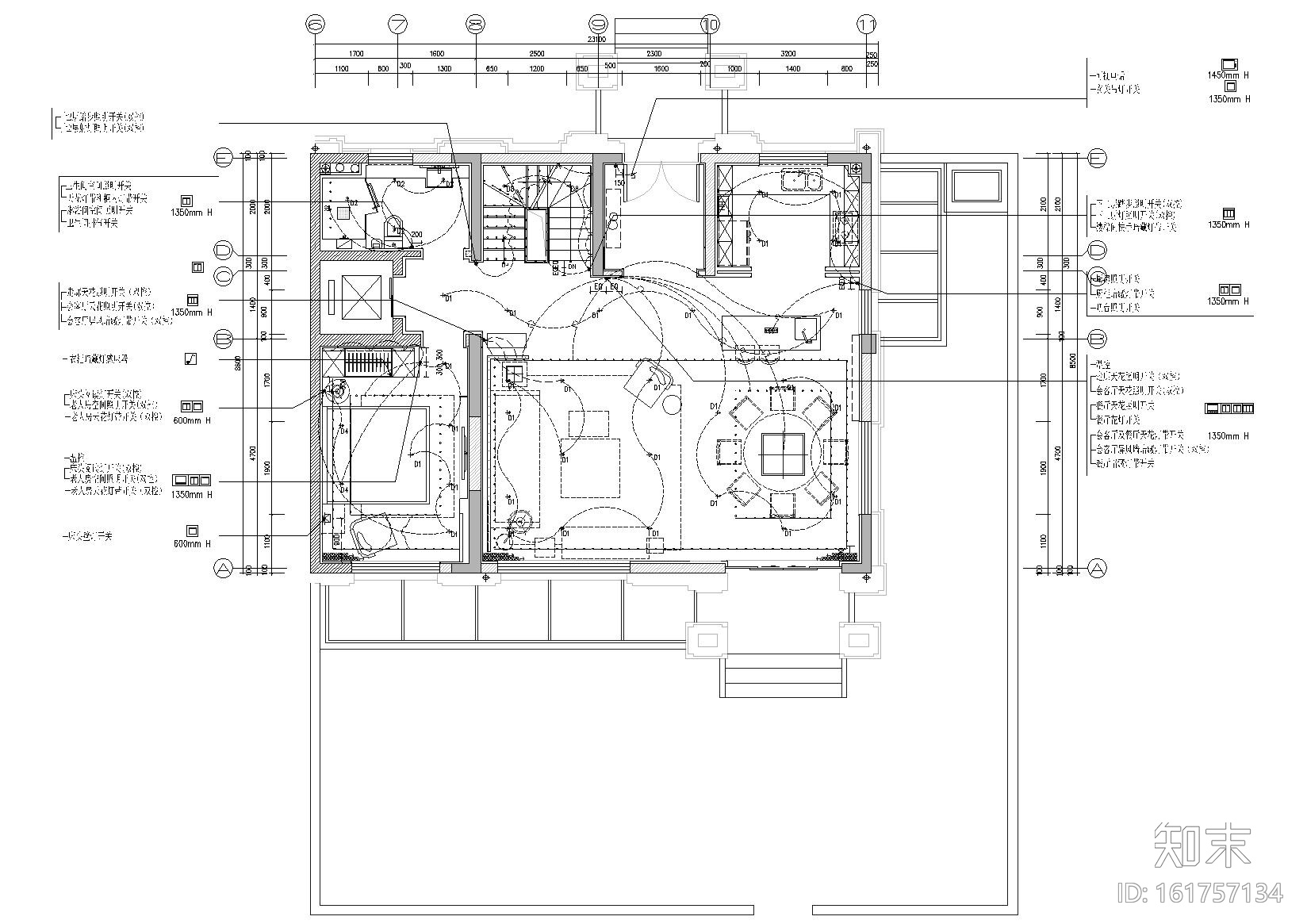 [合肥]琚宾_旭辉铂悦庐州府别墅样板间图纸cad施工图下载【ID:161757134】