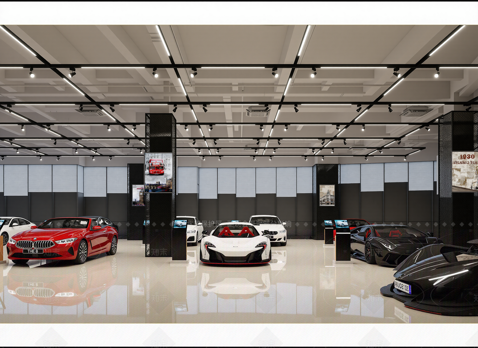 现代汽车展厅3D模型下载【ID:1214976278】