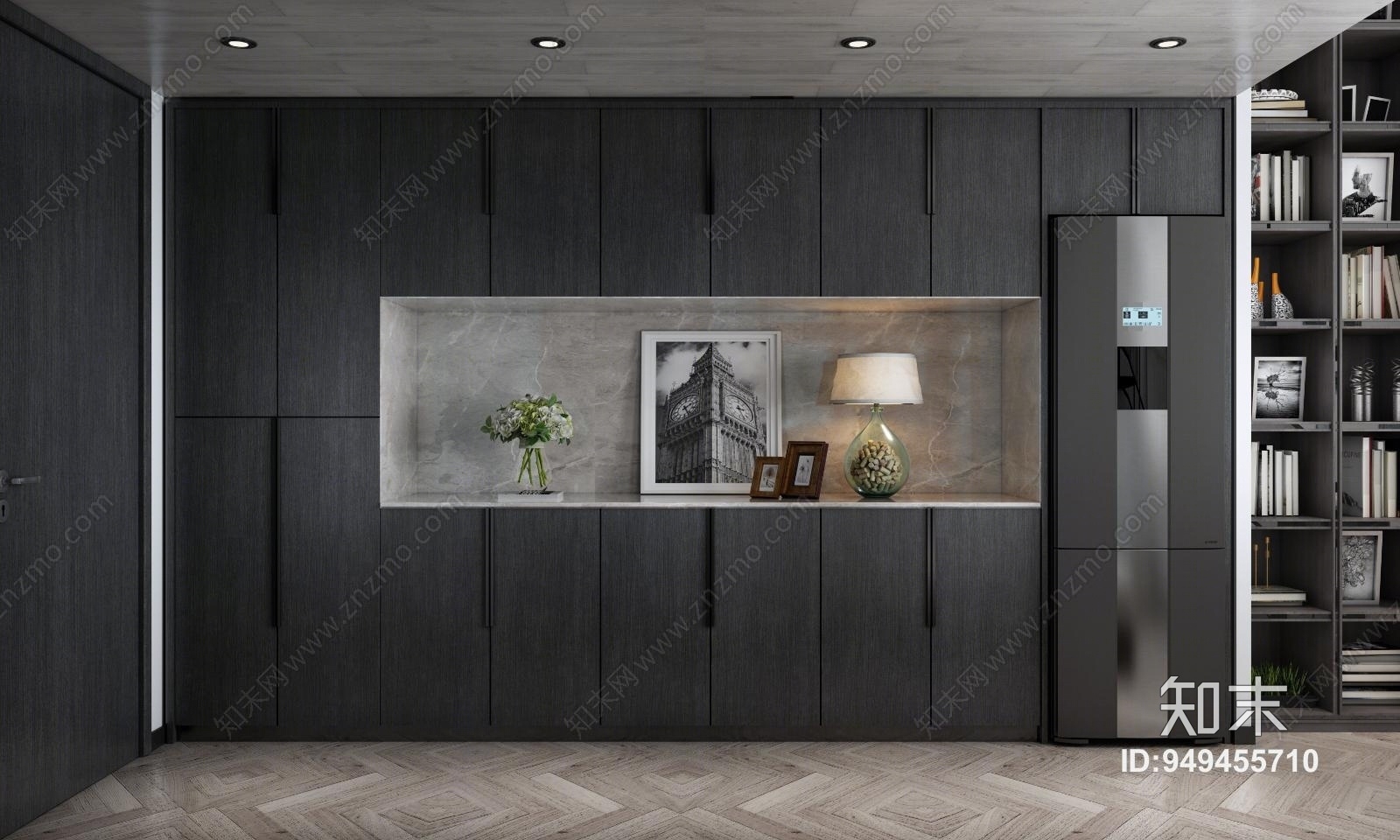 工业风单身公寓3D模型下载【ID:949455710】
