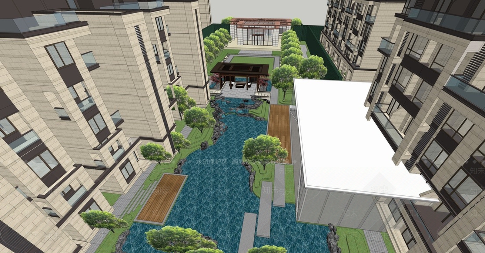 苏州金辉优步水岸住宅SU模型下载【ID:162155128】