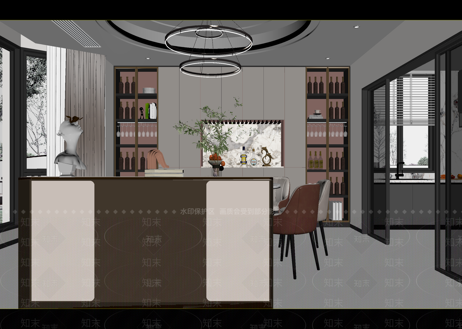 现代酒吧3D模型下载【ID:1215046295】