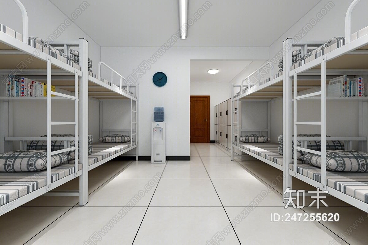 现代学生宿舍3D模型下载【ID:247255620】