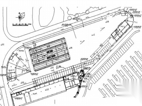 [浙江]汽车综合性能检测站室外景观施工图施工图下载【ID:160718135】