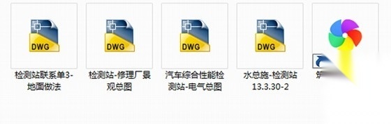 [浙江]汽车综合性能检测站室外景观施工图cad施工图下载【ID:160718135】