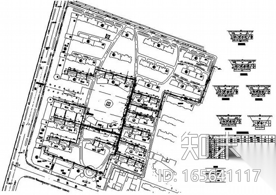 某小区室外采暖管网图cad施工图下载【ID:165641117】