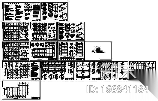 二层砖工程结施图纸cad施工图下载【ID:166841184】