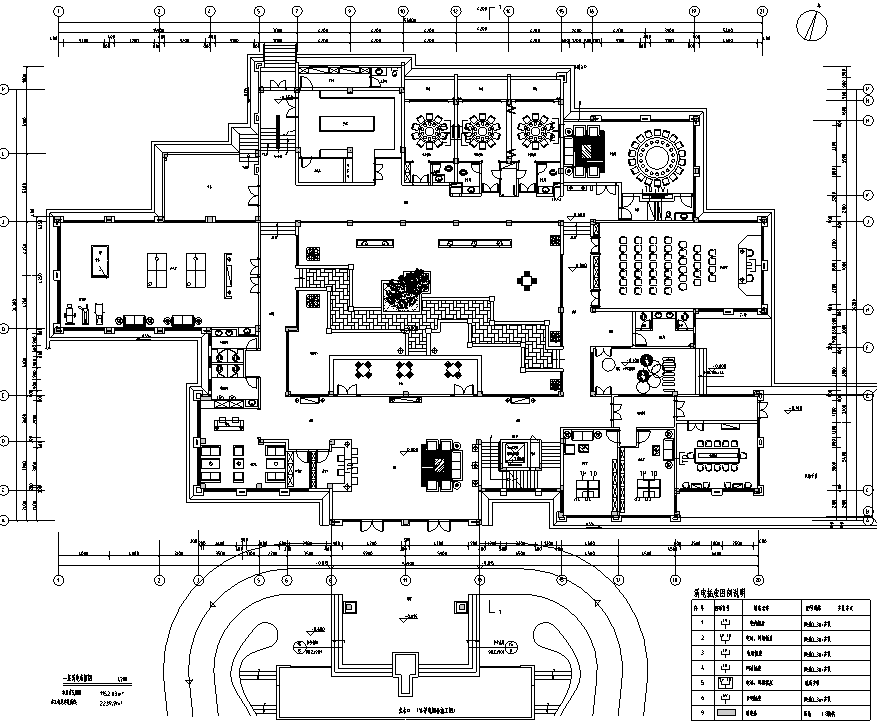 度假酒店建筑设计施工图+效果图施工图下载【ID:166726166】